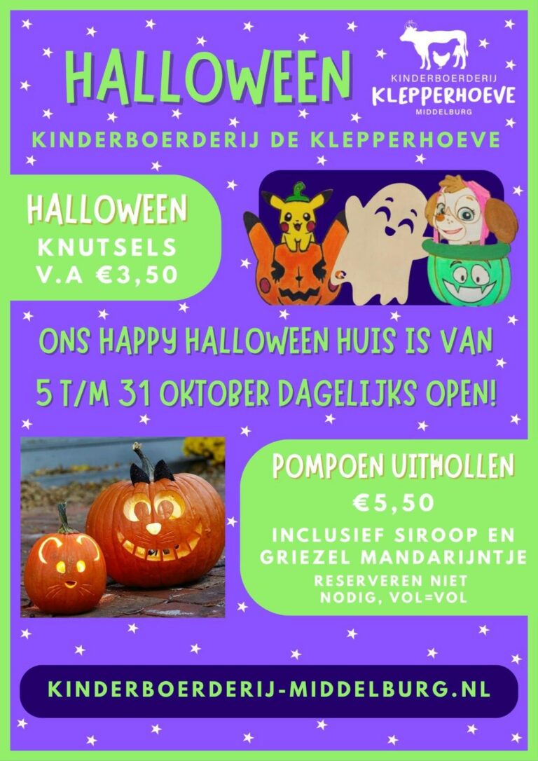 Vier Halloween op de kinderboerderij! — familie-kids in Middelburg